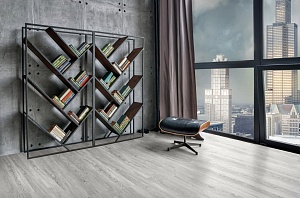 кварц-виниловая плитка Секвойя Снежная ламинат